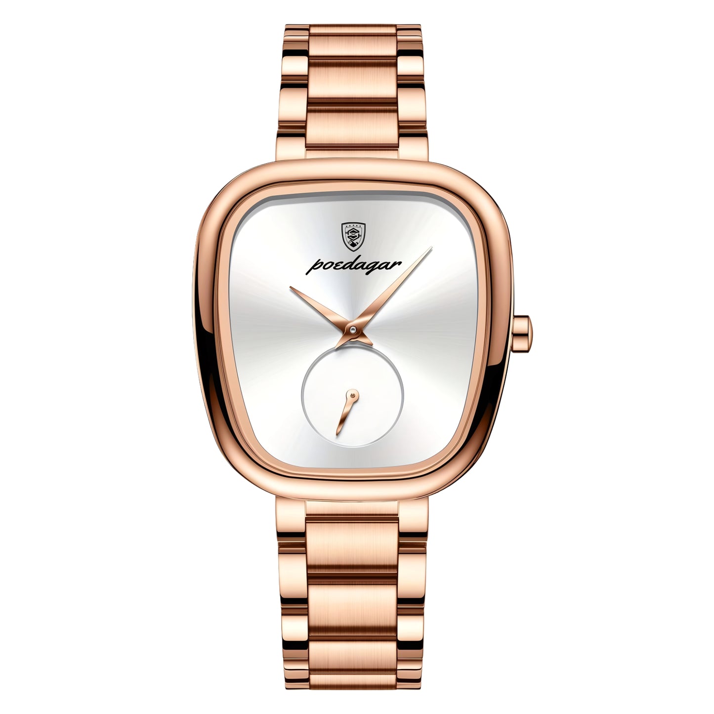 POEDAGAR Women Quartz Watch Stainless Steel Strap Analog Display