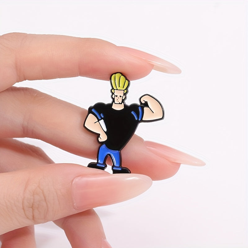 Johnny Bravo Enamel Alloy Pin