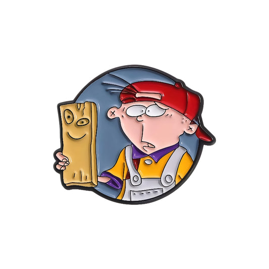 Ed Edd Eddy Zinc Alloy Enamel Character Brooch Pin