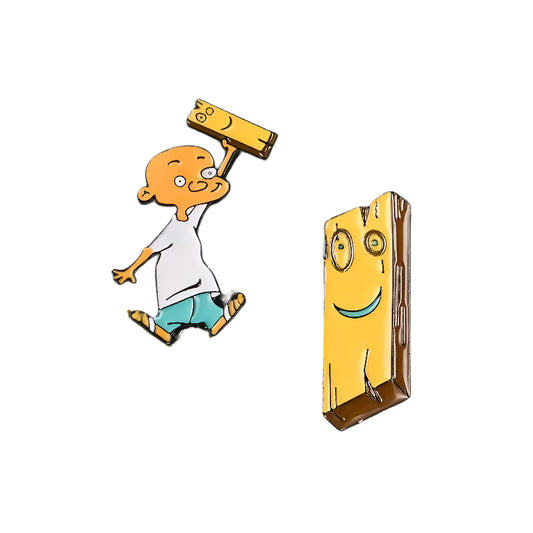 Jonny Ed Edd Eddy Character Brooch Pin Alloy